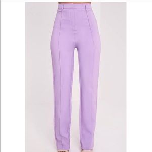 PLT anala lilac high waisted straight leg pants